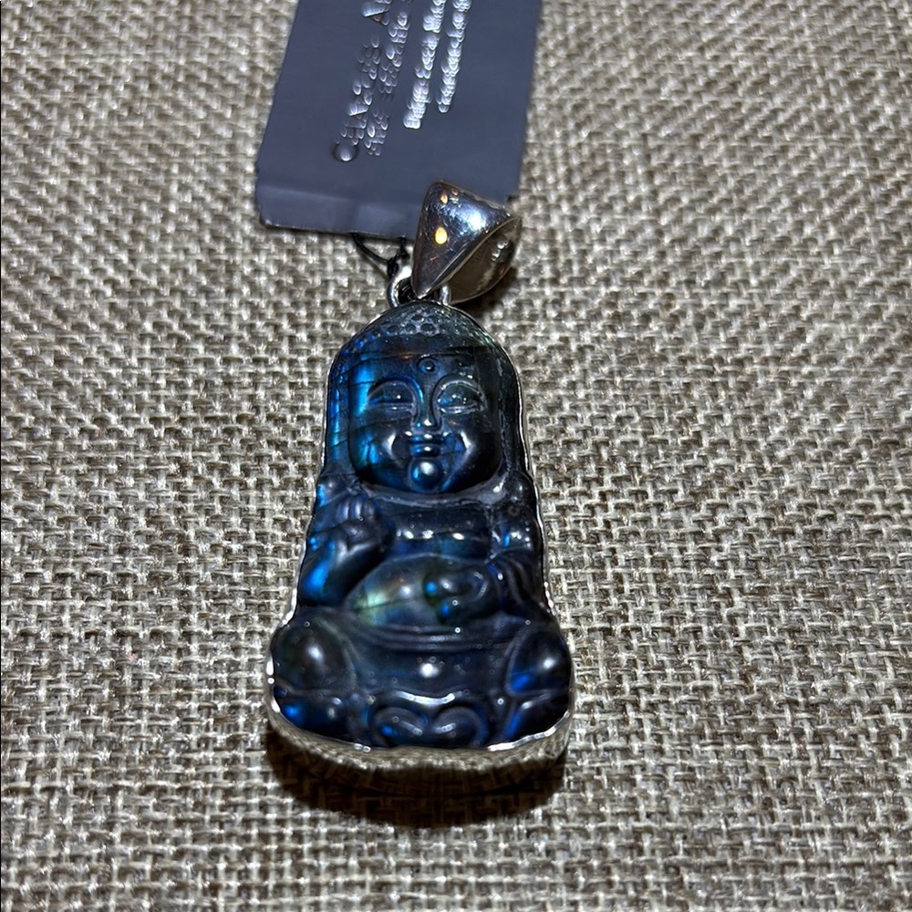 Charles Albert Labradorite Buddha Necklace